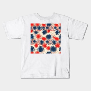 Patriotic 4th of July Pattern 8 Kids T-Shirt